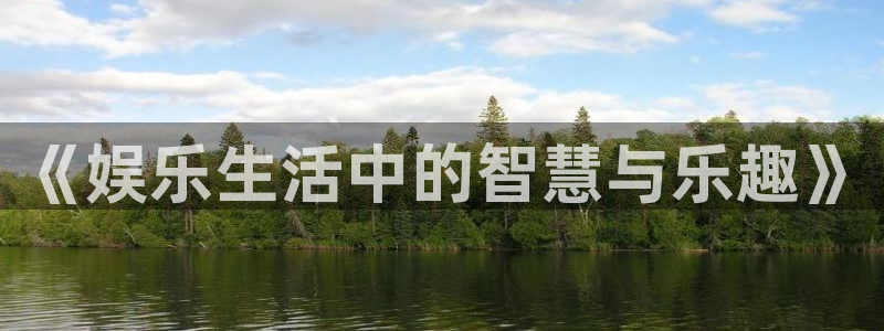 wg电子平台：《娱乐生活中的智慧与乐趣》
